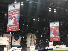 Michigan and Illinois Banners