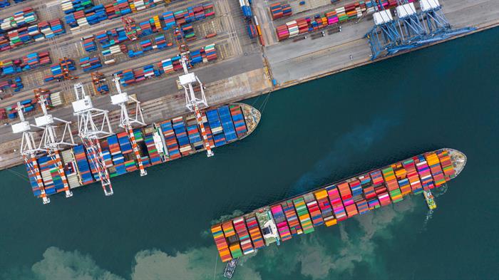 Cargo Ship at Port