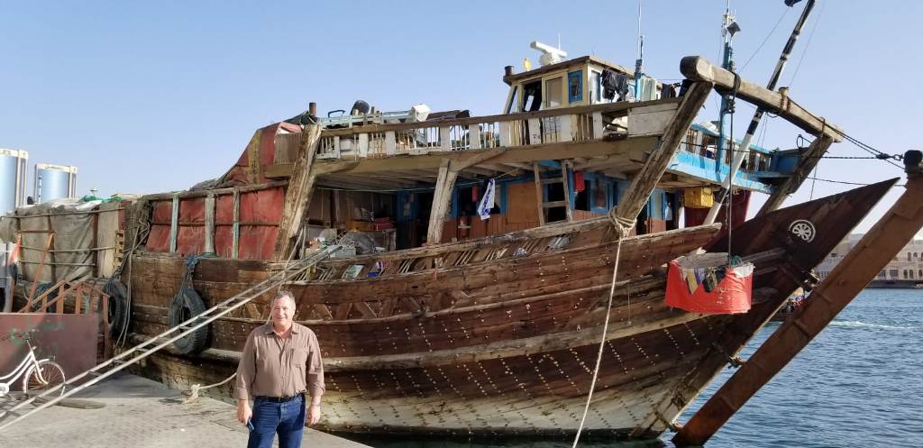 Dhow used for shipping cargo