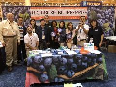 2 - Cochran Delegation from Myanmar at the U.S. Highbush Blueberry Council booth