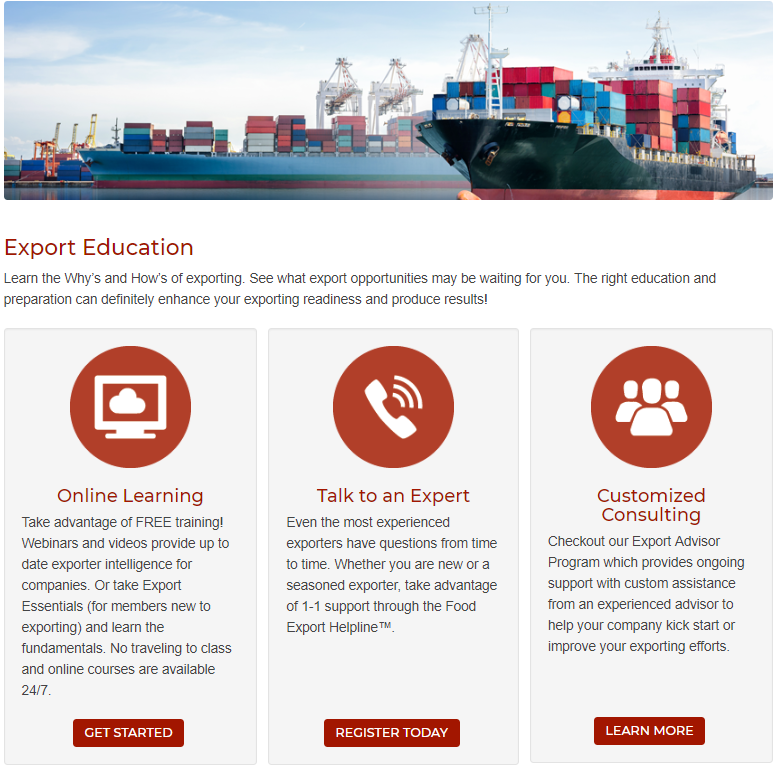 Export Education - screenshot