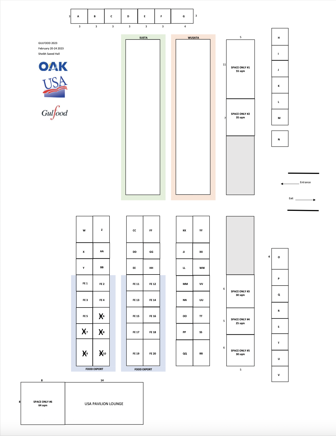 2024 Gulfood Floorplan