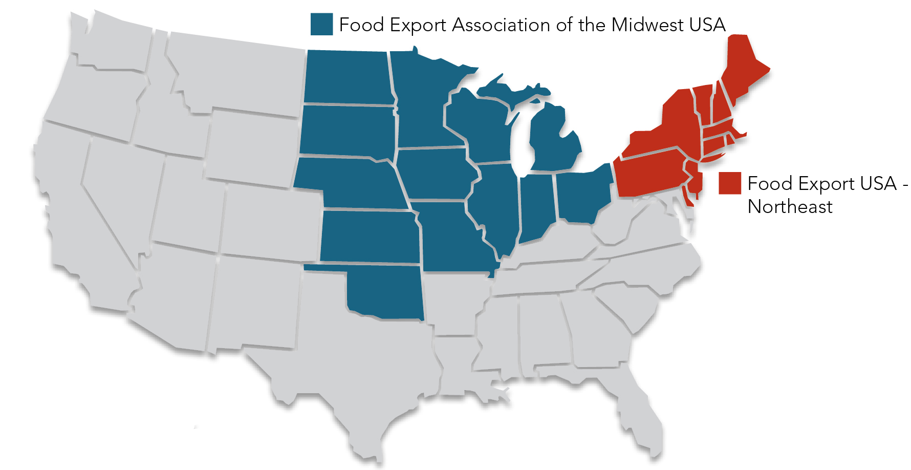 NE and MW map